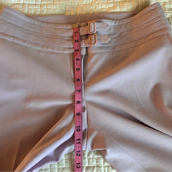 Lavender Purple Wide Waistband Cropped Pants Size 8 - Picture 7 of 8